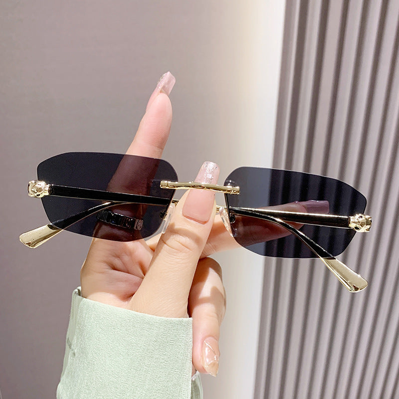 Women elegant half-frame sunglasses Kalsten