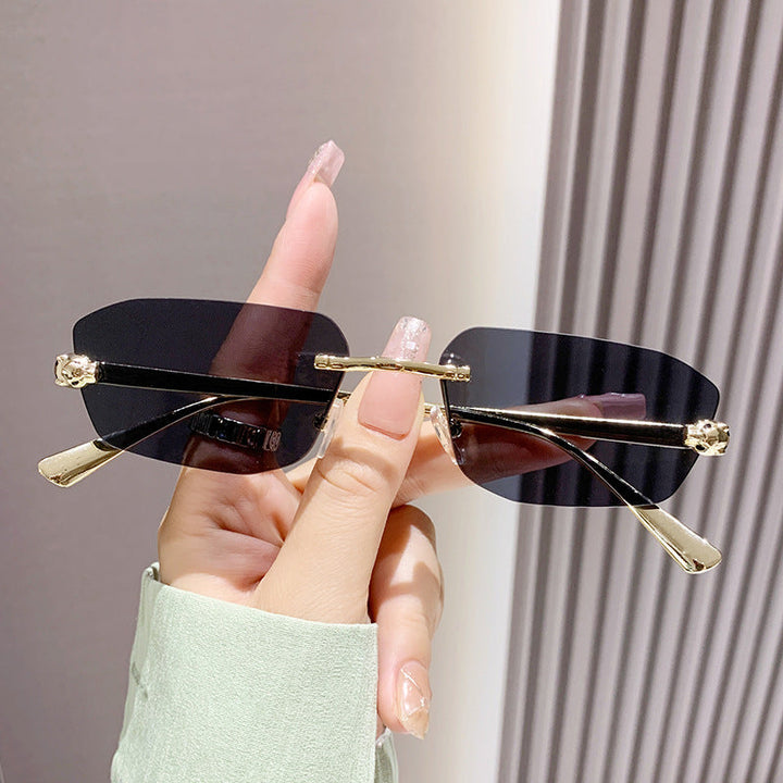 Women elegant half-frame sunglasses Kalsten