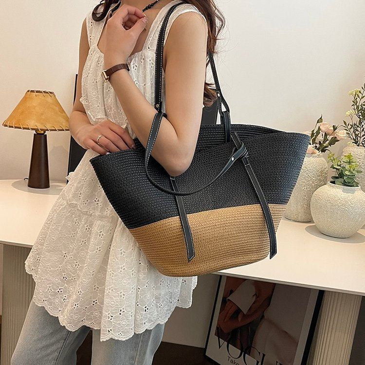 Tote bag in modern material mix Kalsten