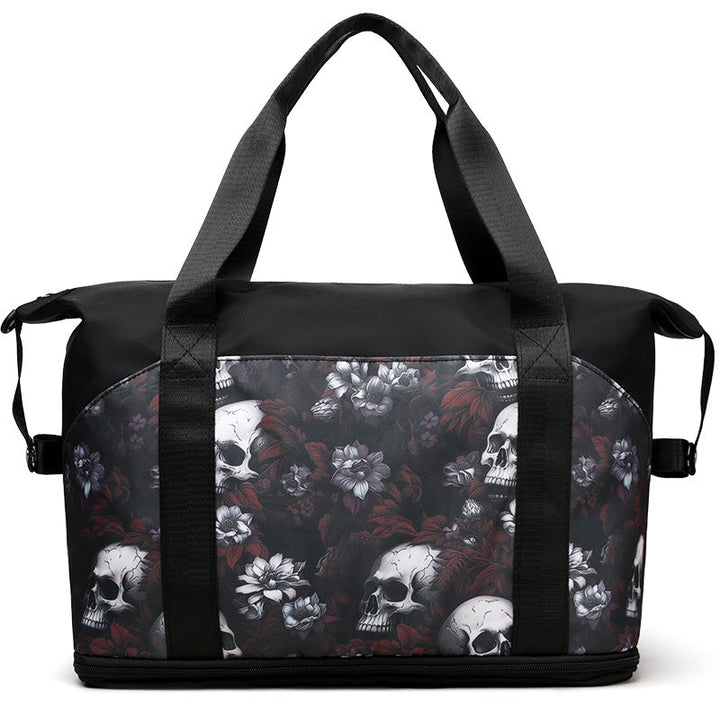 Artistic Skull Print Gym Duffel Bag Kalsten