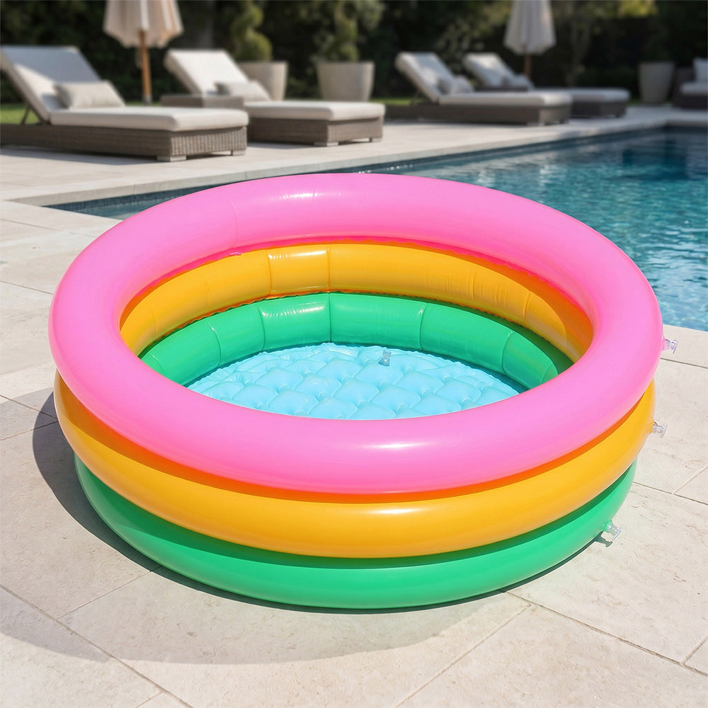 Ladies inflatable paddling pool with colorful sea design Kalsten