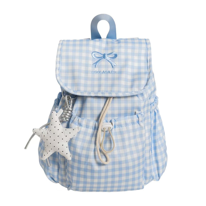 Cute Gingham Print Backpack Kalsten