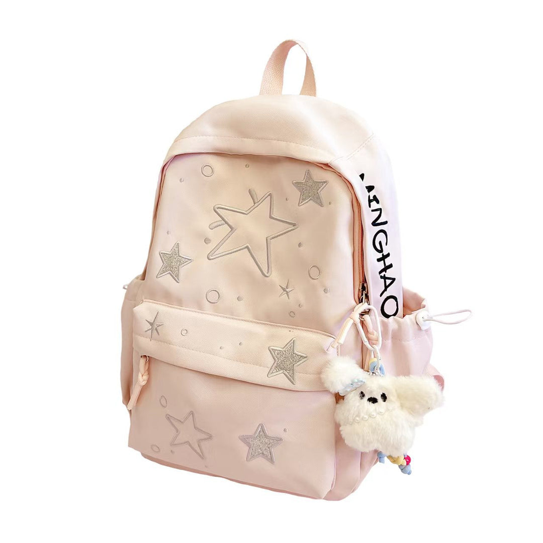 Star-Embroidered Lightweight Backpack Kalsten