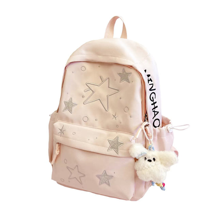 Star-Embroidered Lightweight Backpack Kalsten
