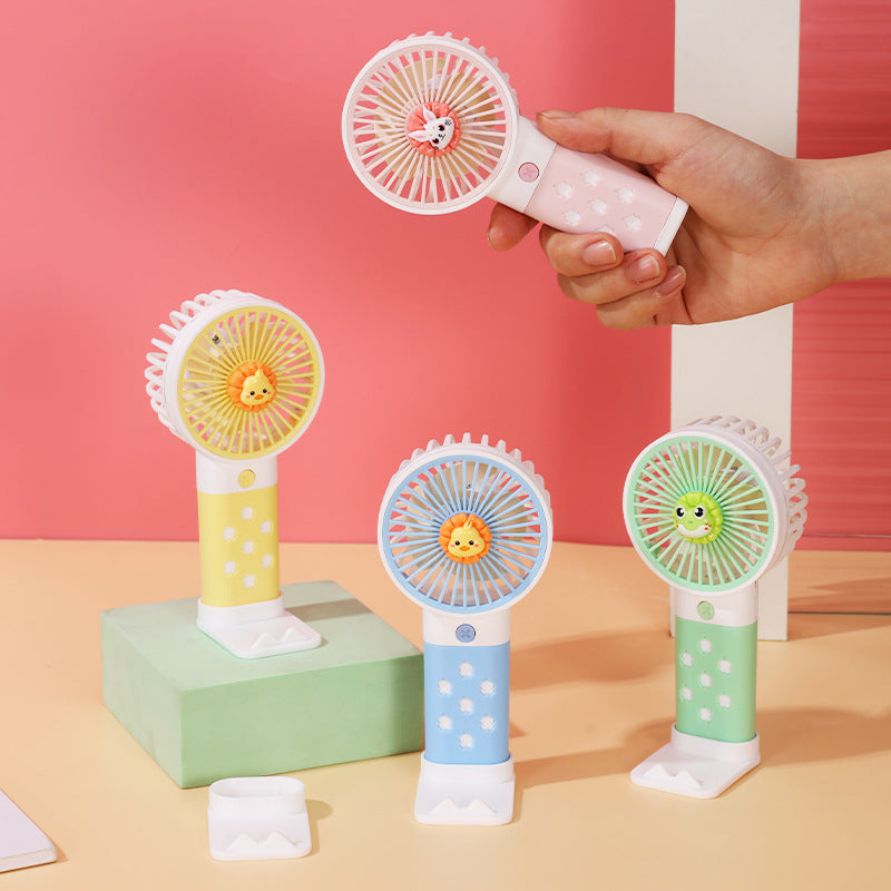 Women's Portable Mini Hand Fan with Cute Rabbit Design Kalsten
