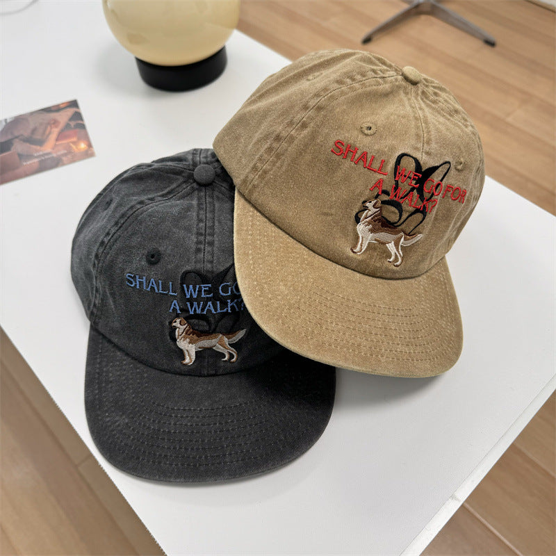 Unisex Funny Embroidered Dog-Themed Cap Kalsten