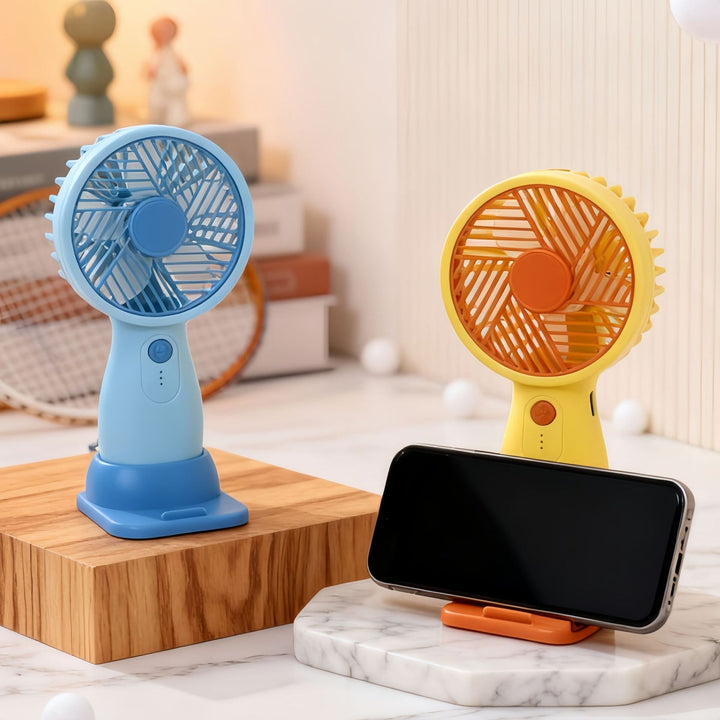 Women's portable USB hand fan with swivel head and variable speed control Kalsten