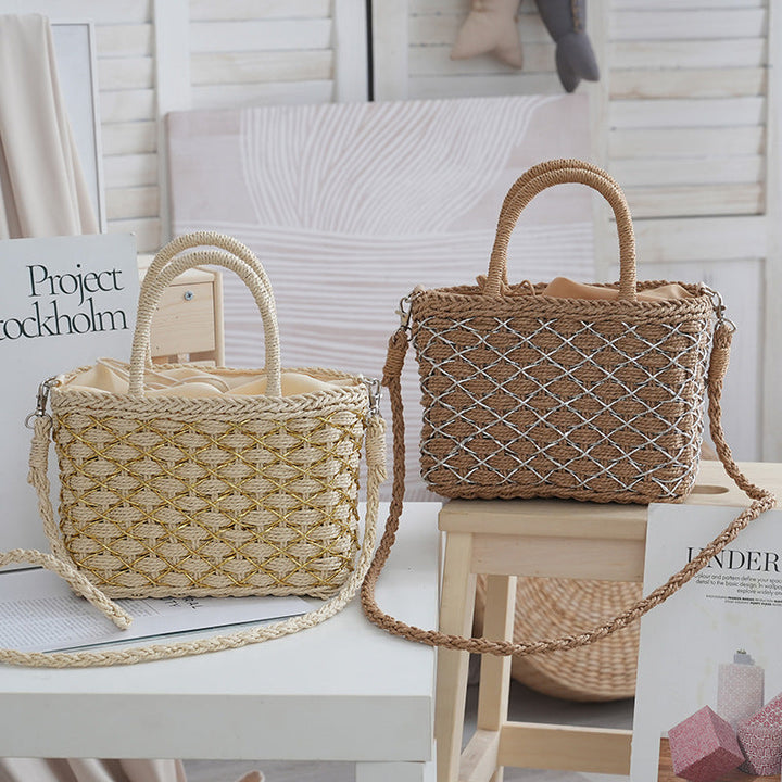 Stylish Rattan Handbag Kalsten