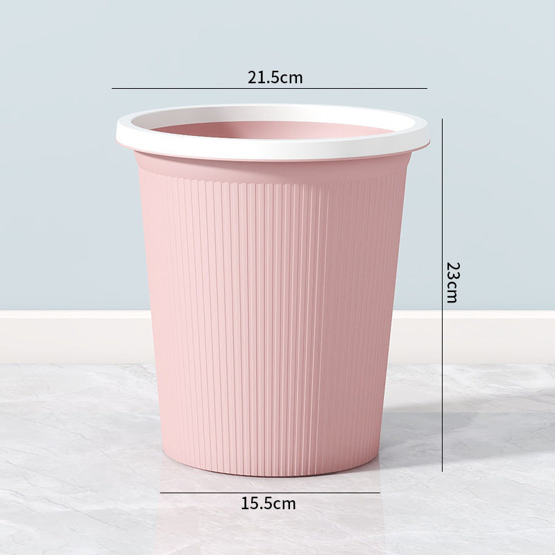 Ladies elegant and practical waste bin with ribbed surface Kalsten