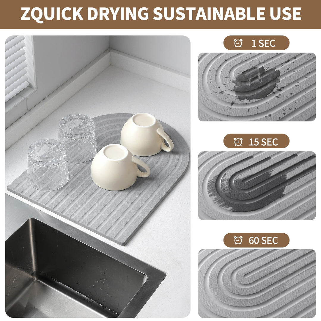 Modern Textured Kitchen Drying Pad Kalsten