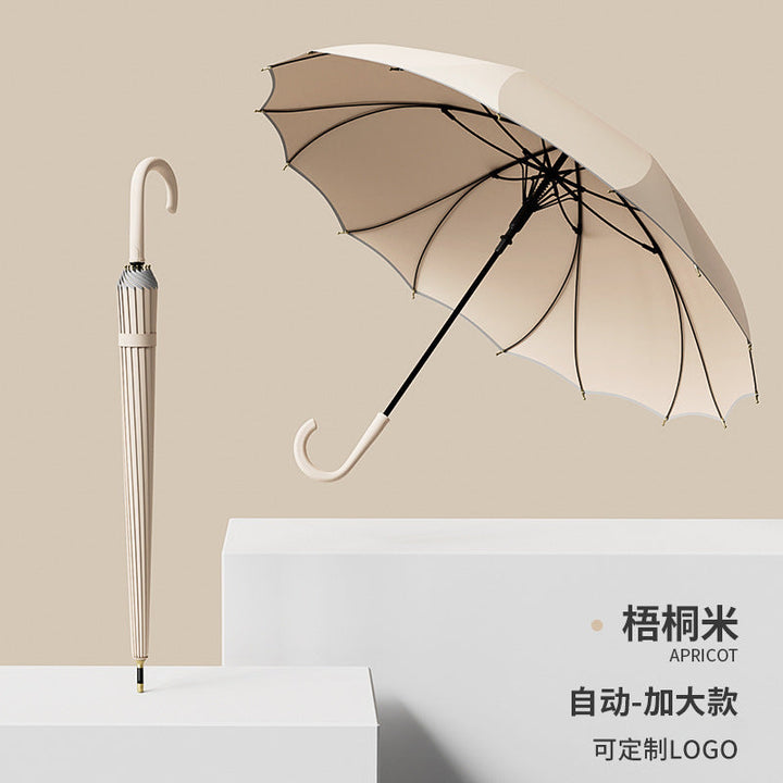 Women's Elegant Automatic Umbrella with UV Protection and Ergonomic Handle Kalsten