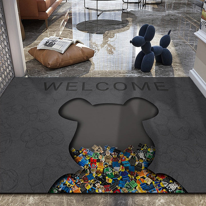 Cute Dog-Themed Entrance Mat