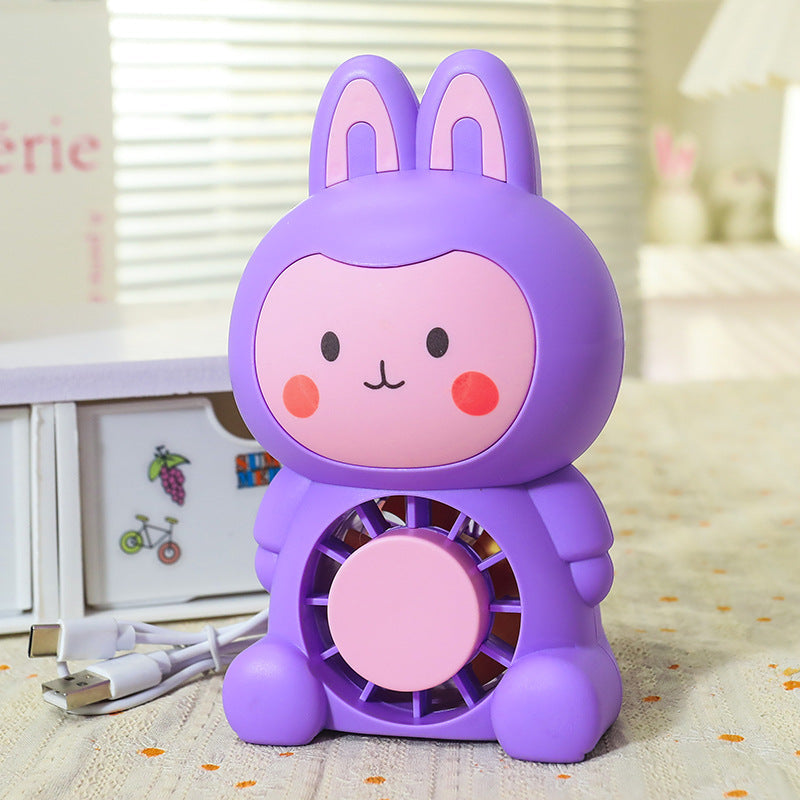 Women's Portable Mini Fan with Cute Bunny Design Kalsten