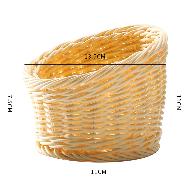 Handcrafted Natural Wicker Storage Basket Kalsten