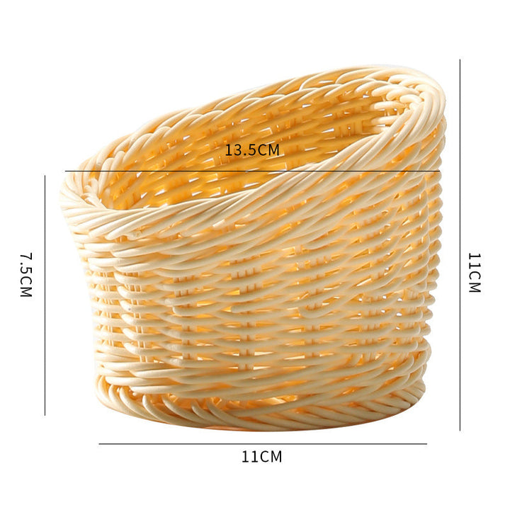 Handcrafted Natural Wicker Storage Basket Kalsten