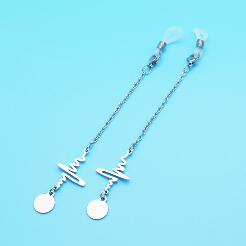 Stylish Heartbeat Design Dangle Earrings Kalsten
