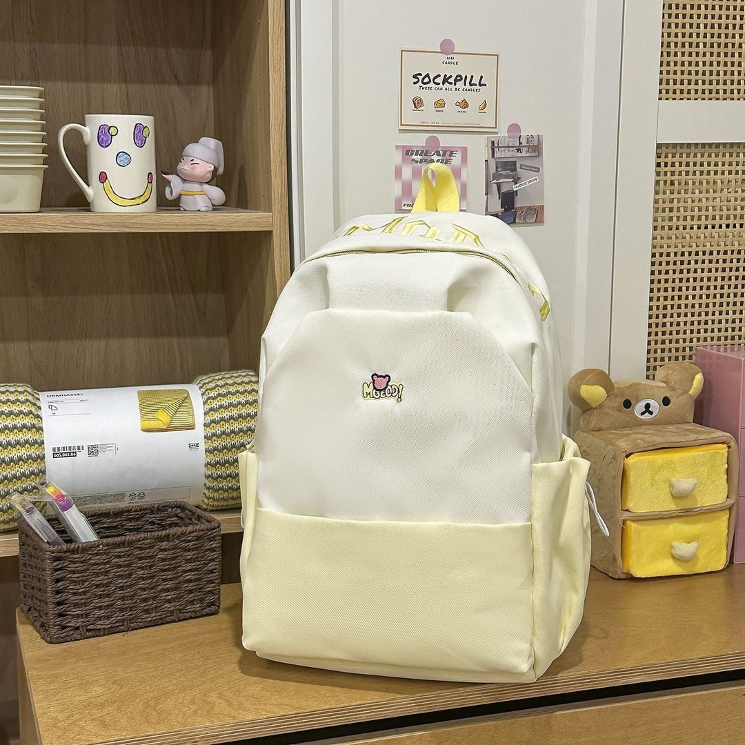 Playful backpack with embroidered Kalsten motif