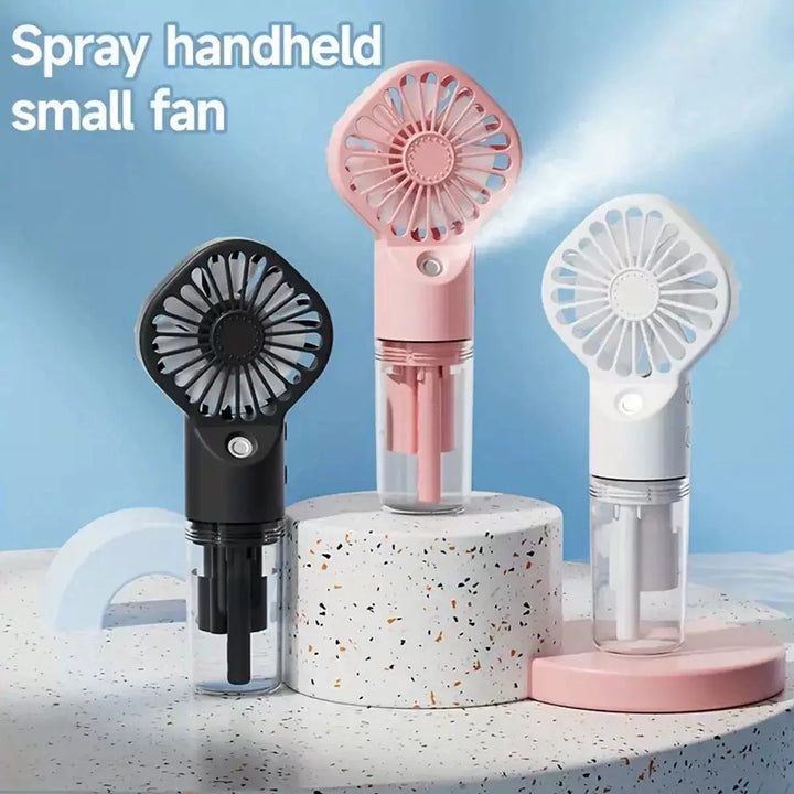 Unisex one size rechargeable hand mister with removable clear water tank and adjustable airflow Kalsten