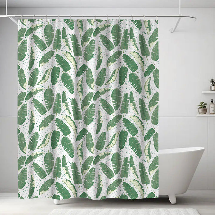 Leaf Print Shower Curtain Kalsten