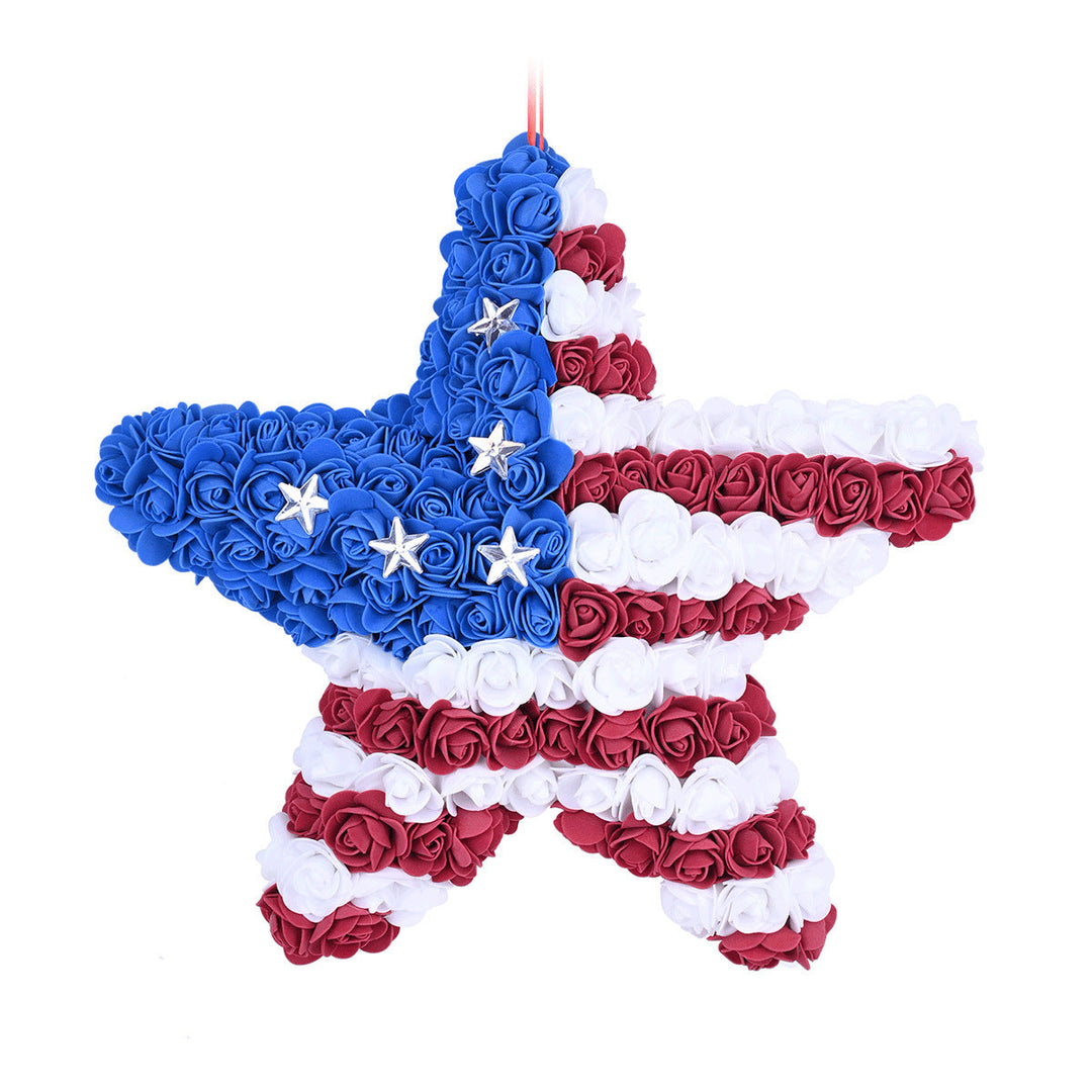 Unisex nan patriotic foam rose wreath with star accents Kalsten