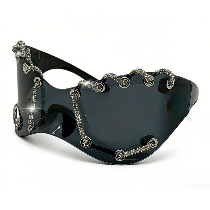 Women extravagant sunglasses with unique chain design Kalsten