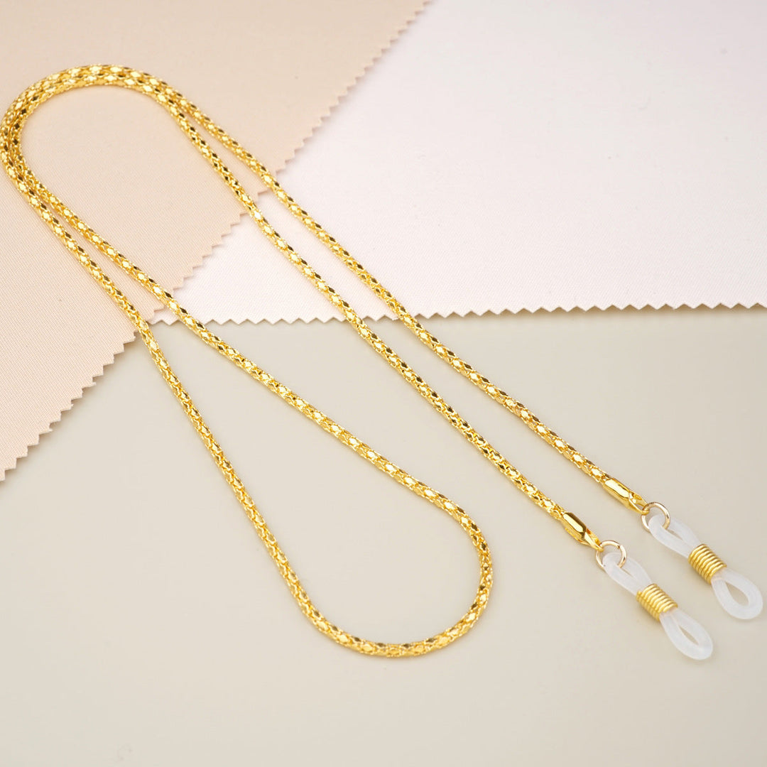 Gold-Plated Twisted Link Eyewear Chain Kalsten