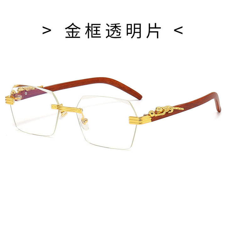Ladies Designer Sunglasses with Artistic Wooden Frame and Elegant Glass Elements Kalsten