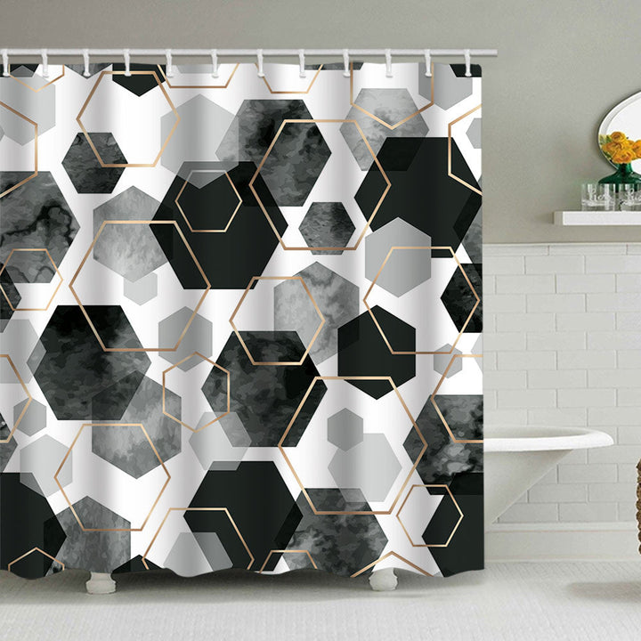 Geometric Motif Shower Curtain Kalsten