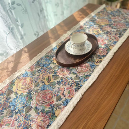 Decorative Bird Pattern Table Runner