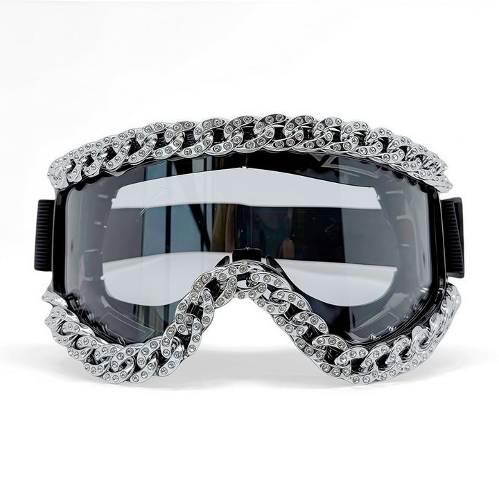 Unisex Ski Goggles with Sparkling Crystal Frame Kalsten