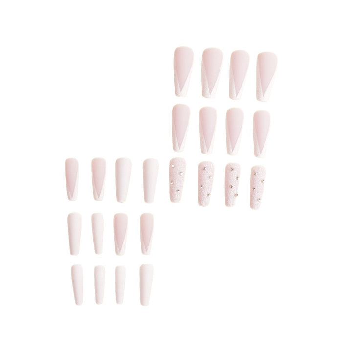 Premium Rhinestone-Embellished Stiletto Press-On Nails Kalsten
