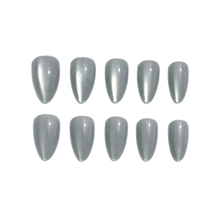 Artificial nails with metallic and glittery finish Kalsten