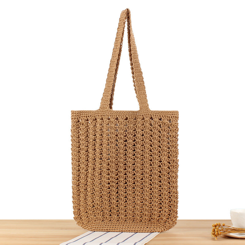 Braided Shopper Bag with Practical Inner Pouch Kalsten