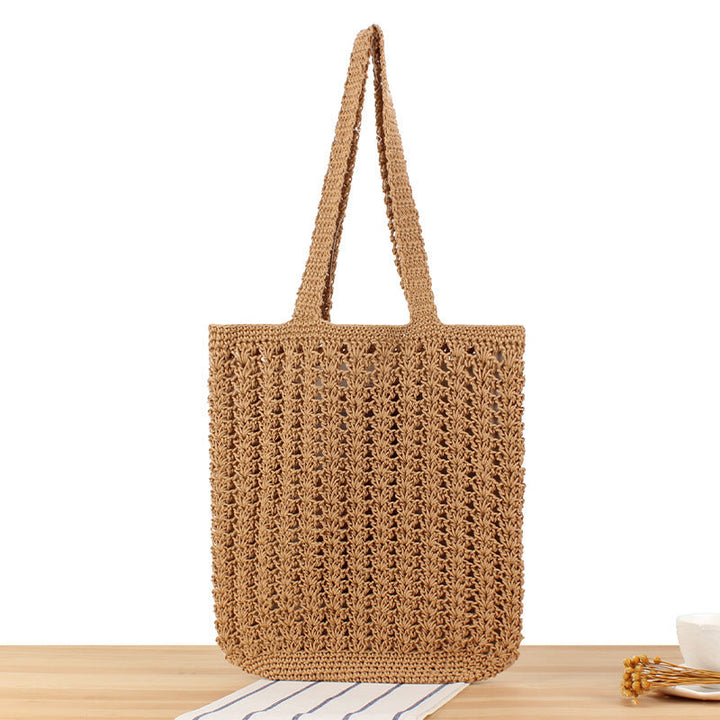 Braided Shopper Bag with Practical Inner Pouch Kalsten