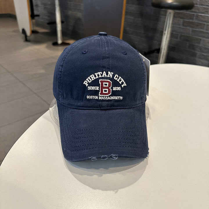 Men's Vintage-Inspired Embroidered Baseball Cap Kalsten