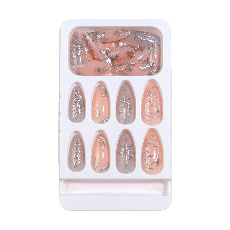 Decorative Galaxy-Inspired Press-On Nail Art Kalsten