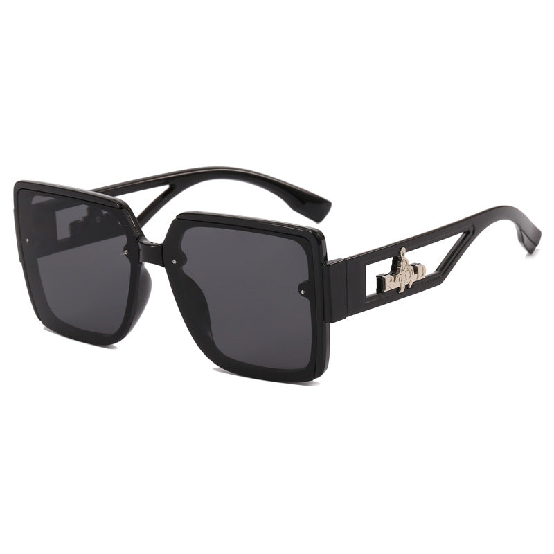 Ladies square designer sunglasses with elegant embellishments Kalsten