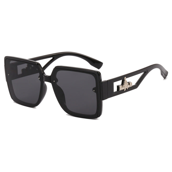 Ladies square designer sunglasses with elegant embellishments Kalsten
