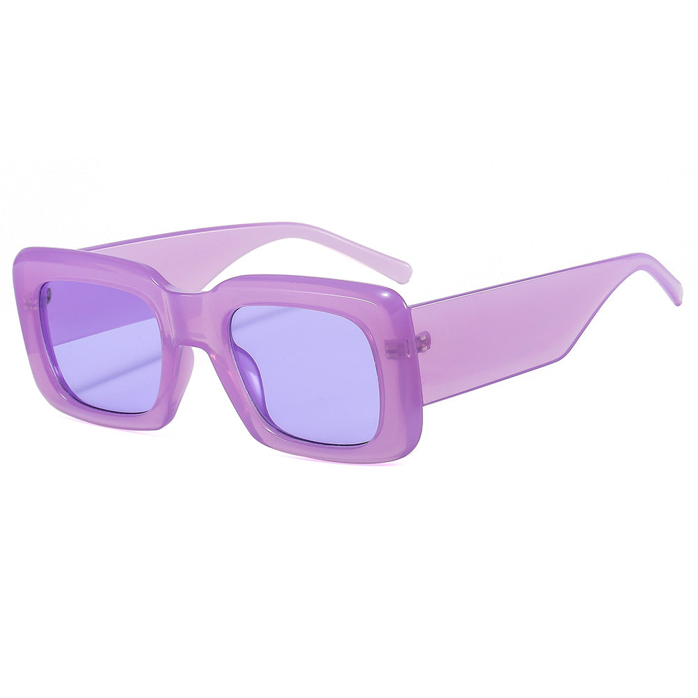 Women oversized sunglasses with square frame and transparent design Kalsten