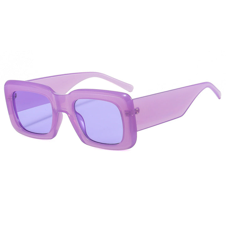 Women oversized sunglasses with square frame and transparent design Kalsten