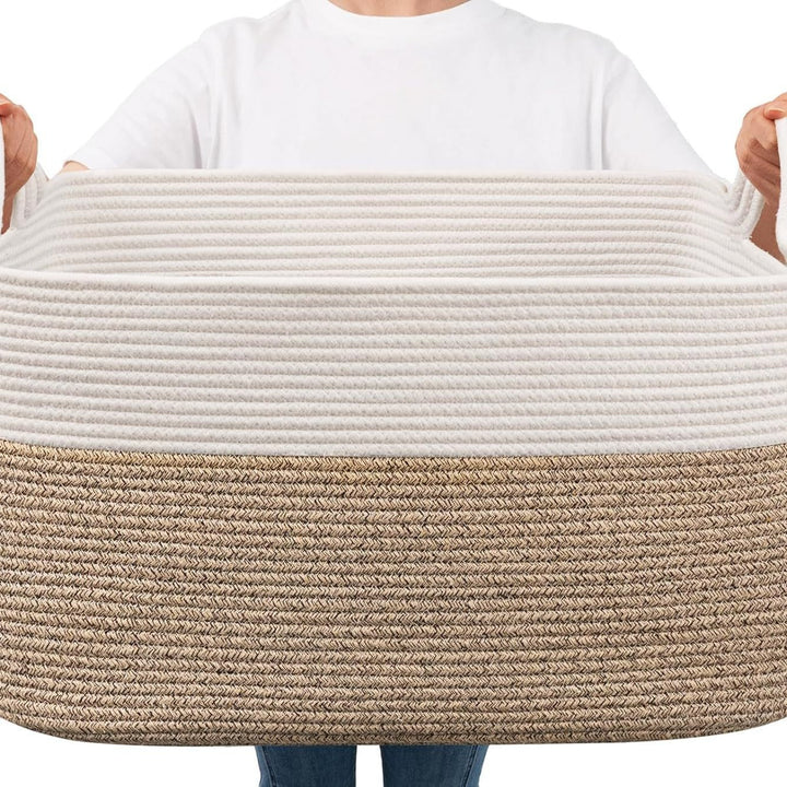 Women Versatile Storage Basket with Sturdy Handles Kalsten