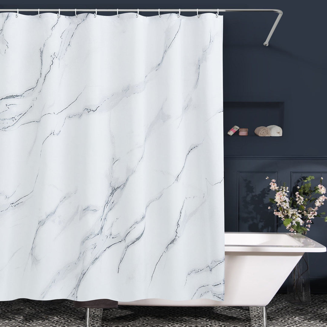 Marble Pattern Waterproof Shower Curtain Kalsten