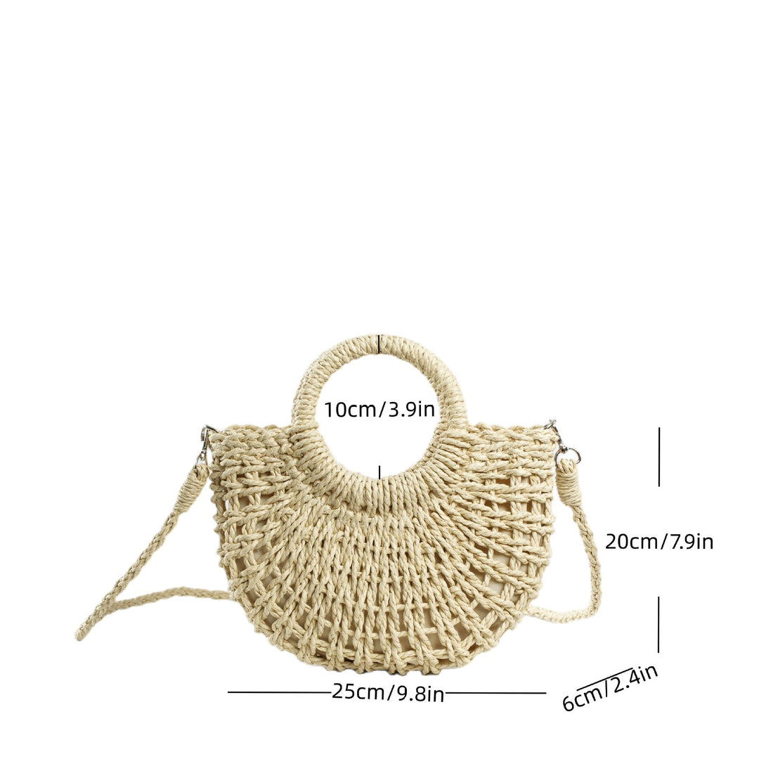 Beef Bast Handbag with Structured Design Kalsten