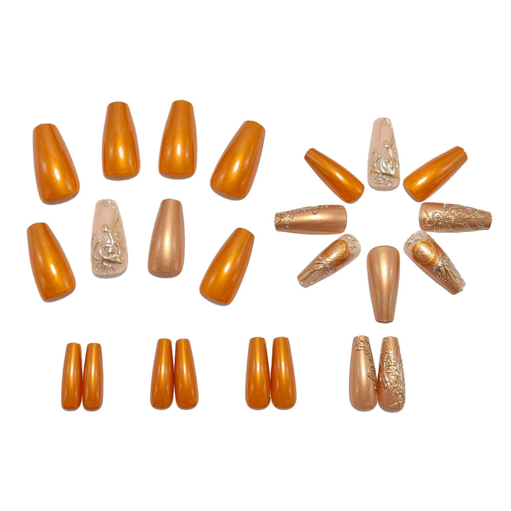 Elegant artificial nails with luxury embellishments Kalsten