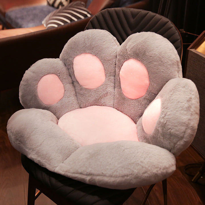 Plush seat cushion in paw shape Kalsten