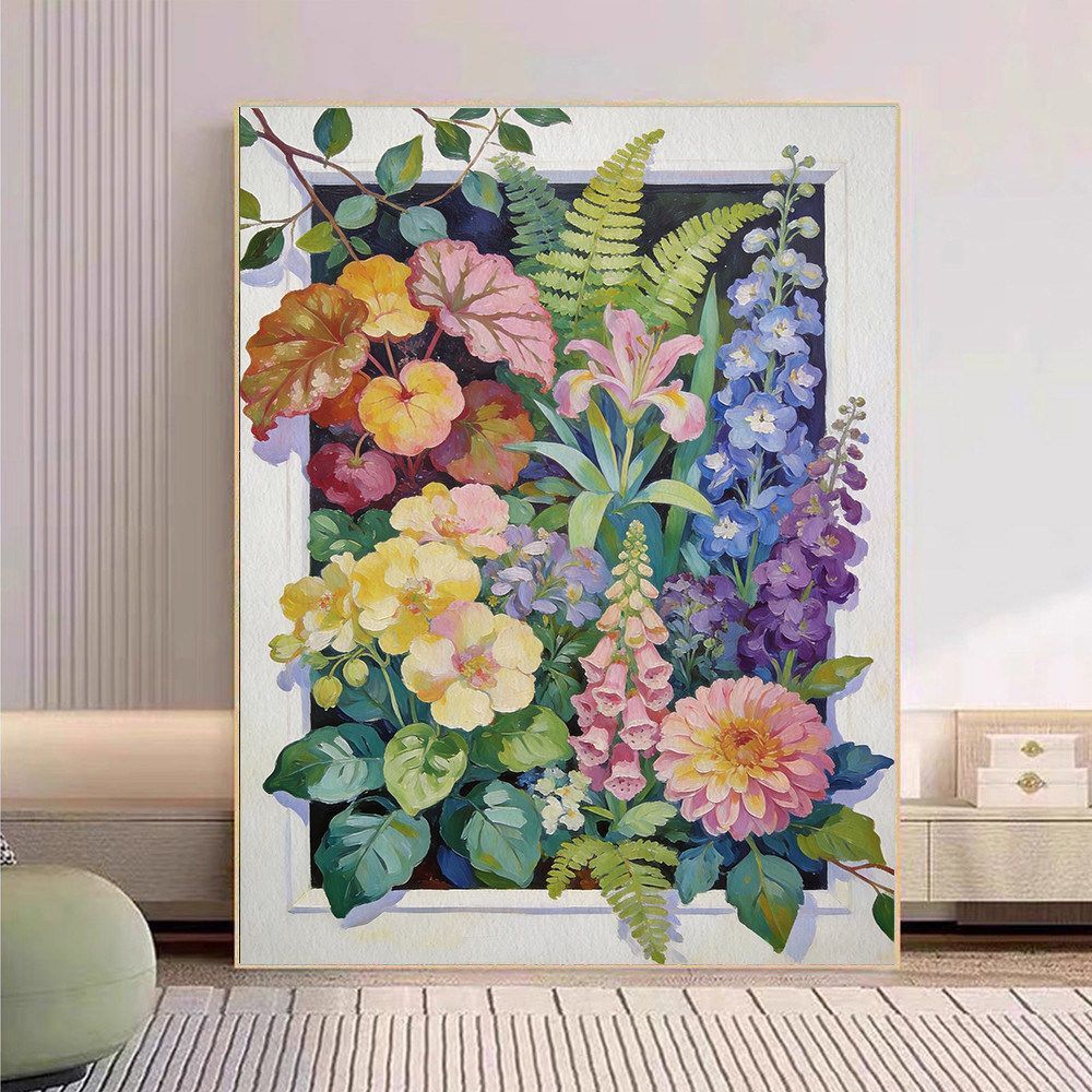 Floral Botanical Canvas Art Print Kalsten