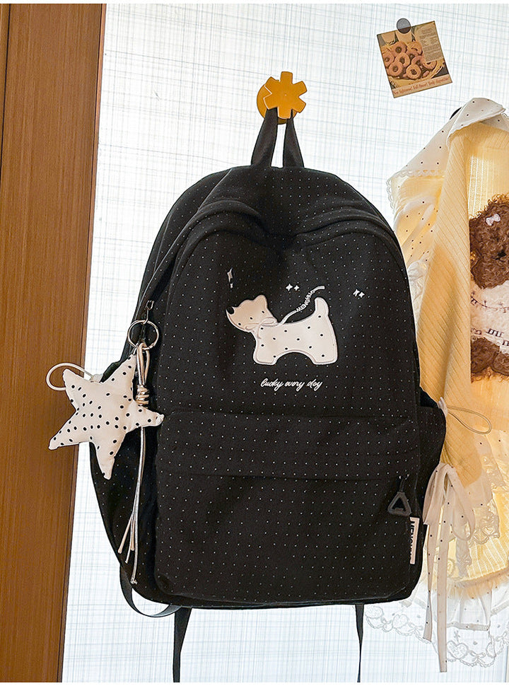 Lightweight Cat Print School Backpack