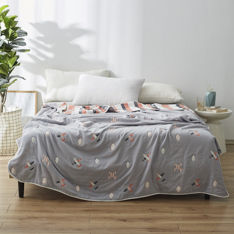 Women Elegant Blanket with Subtle Leaf Pattern Kalsten