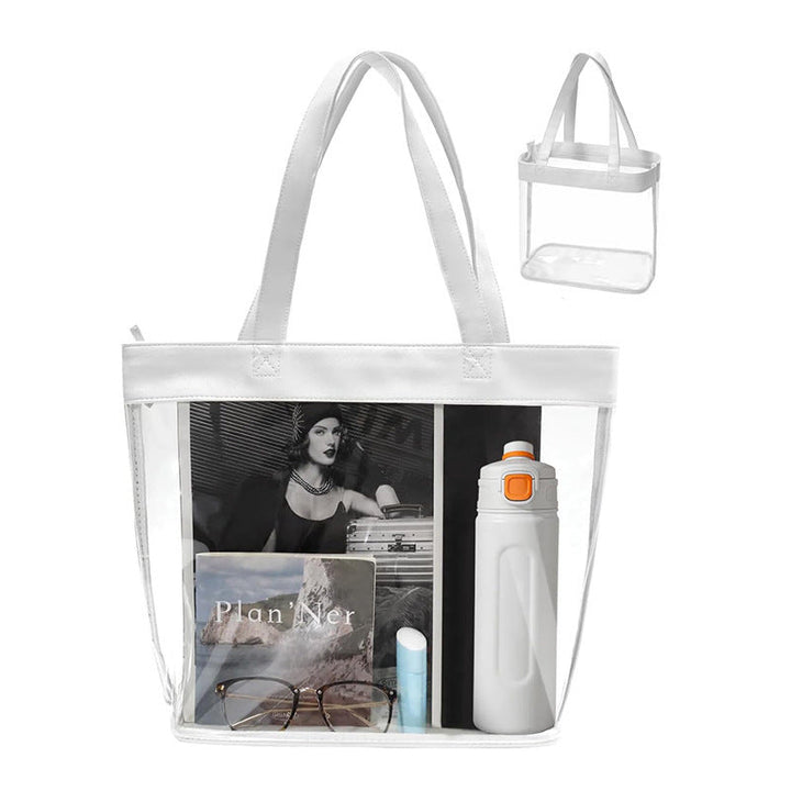 Transparent tote bag with removable interior compartment Kalsten