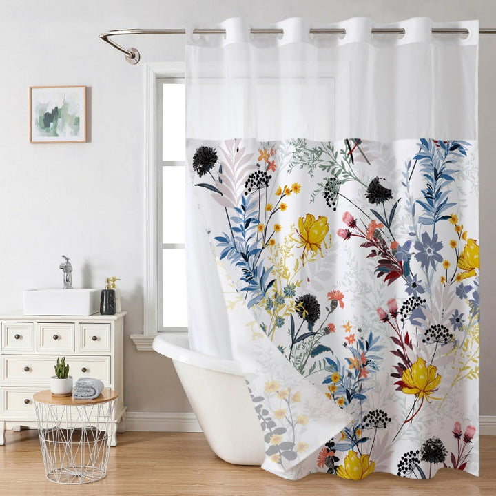 Artistic Floral Shower Curtain Kalsten